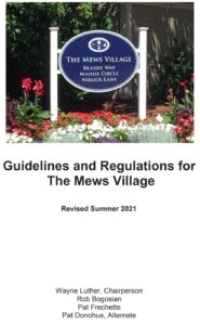 Mews Village Guidelines and Regulations